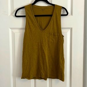 Whisper Cotton V-Neck Pocket Tank